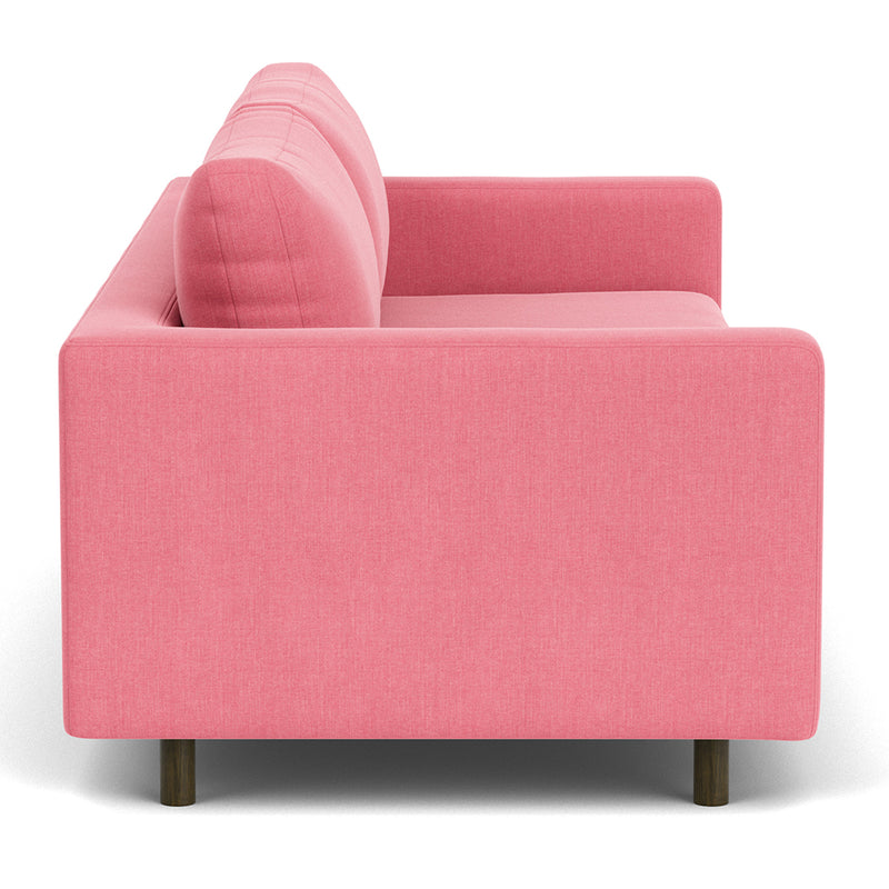 Firenze Bubblegum Fabric / Dark Walnut