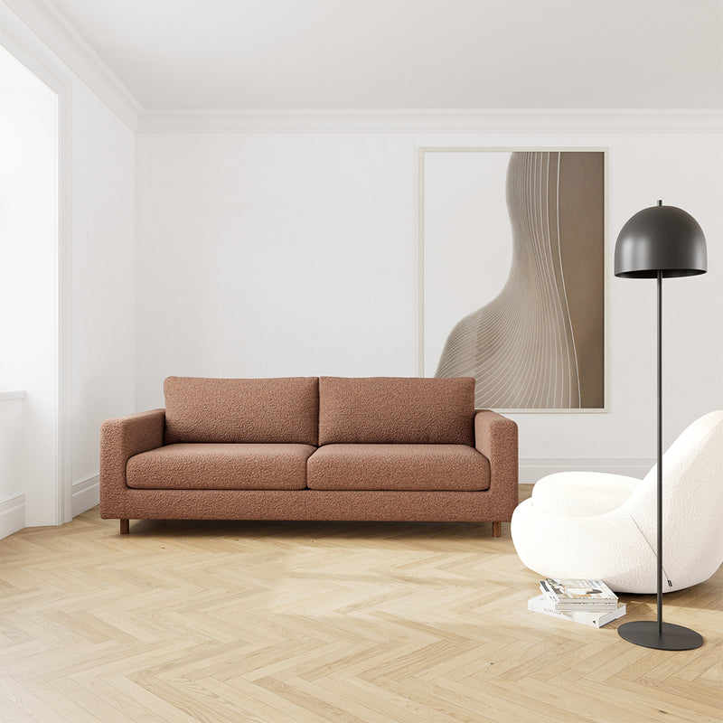 Pebble Rust Boucle / Walnut Natural