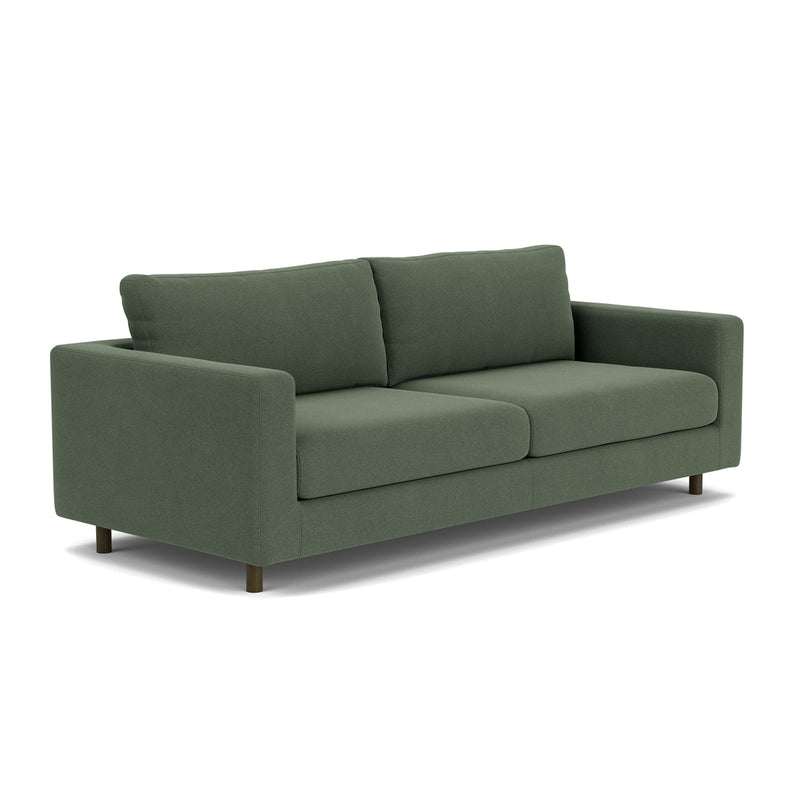 Cura Dark Green Weave / Dark Walnut