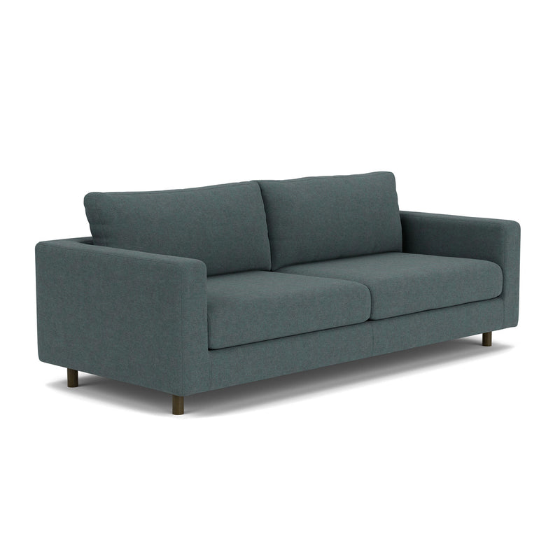 Form Blue Grey Fabric / Dark Walnut