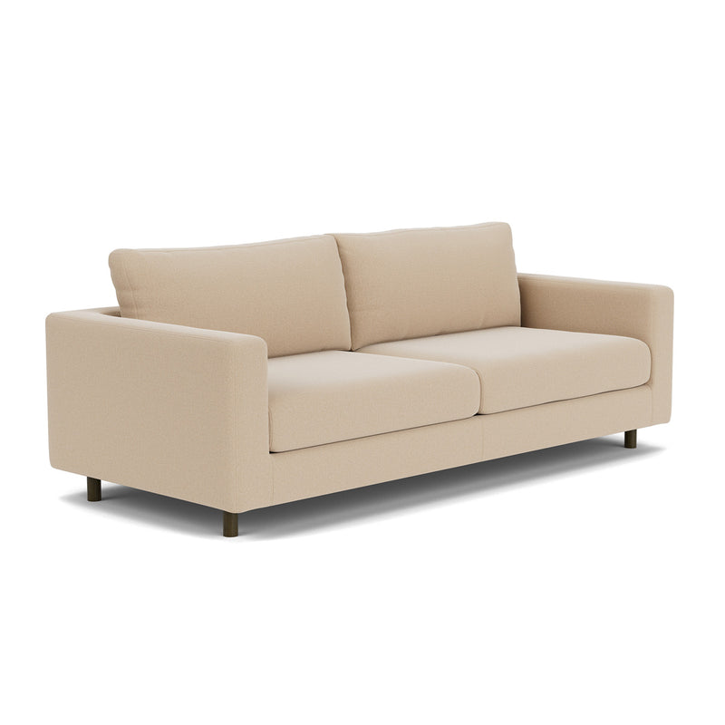 Form Cream Fabric / Dark Walnut