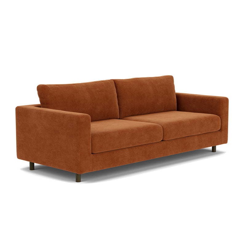 Moss Rust Fabric / Dark Walnut