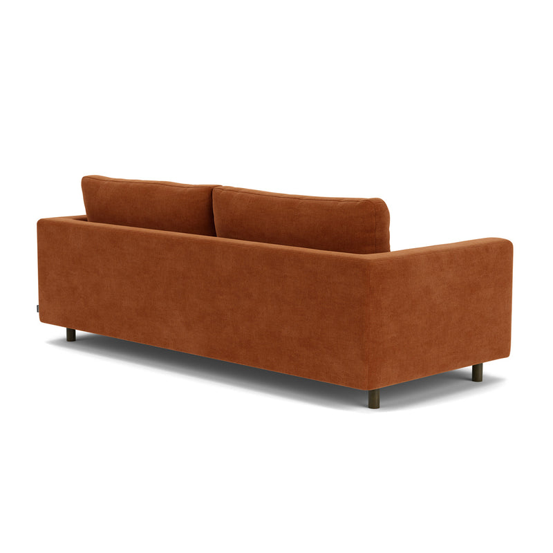 Moss Rust Fabric / Dark Walnut