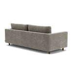 Planet Grey Green Fabric / Dark Walnut