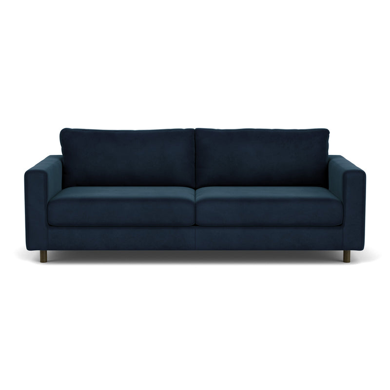 Lux Navy Velvet / Dark Walnut
