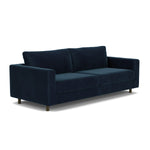 Lux Navy Velvet / Dark Walnut