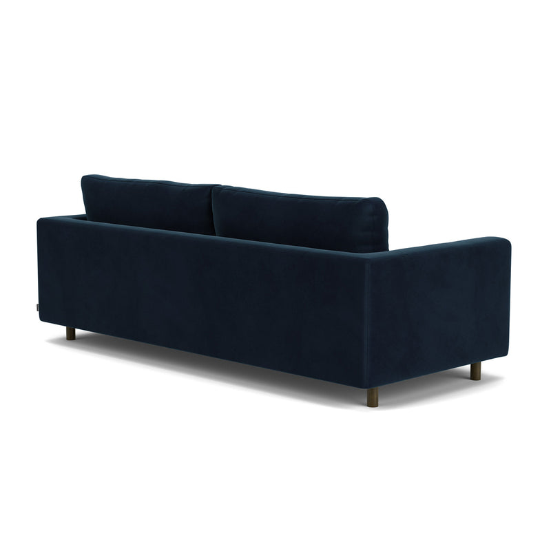 Lux Navy Velvet / Dark Walnut