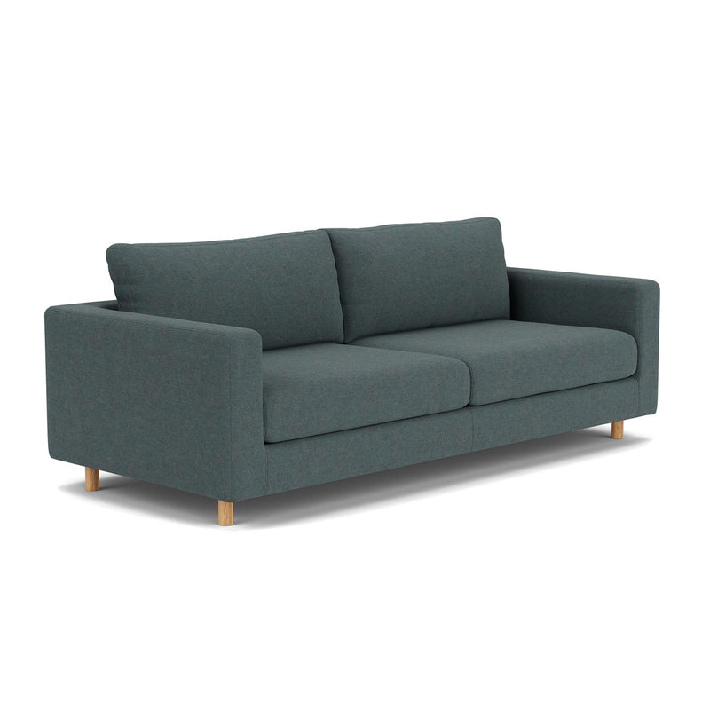 Form Blue Grey Fabric / Oak