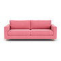 Dylan 3 Seater Sofa - Firenze Bubblegum Fabric / Oak