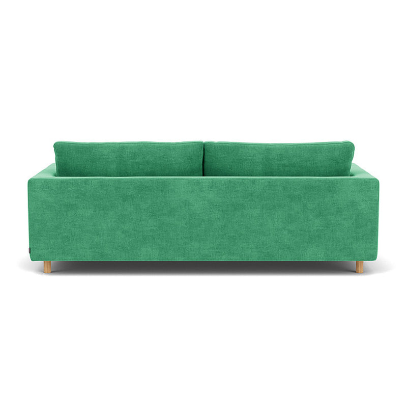 Moss Grass Green Fabric / Oak