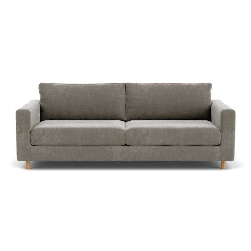Planet Grey Green Fabric / Oak