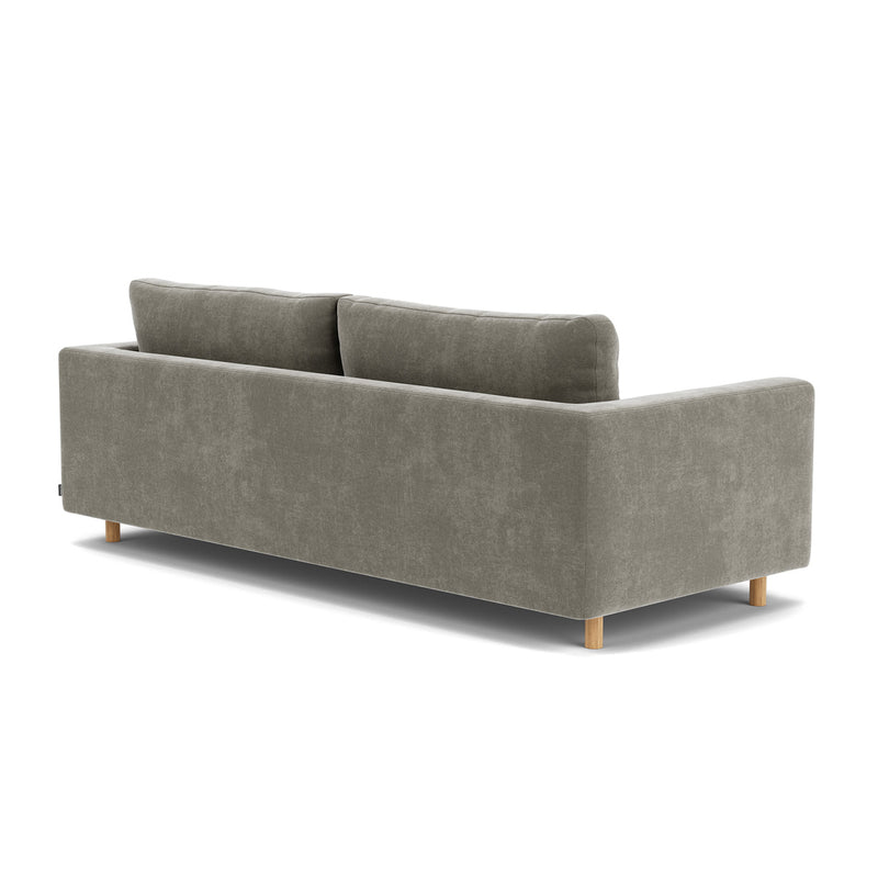 Planet Grey Green Fabric / Oak