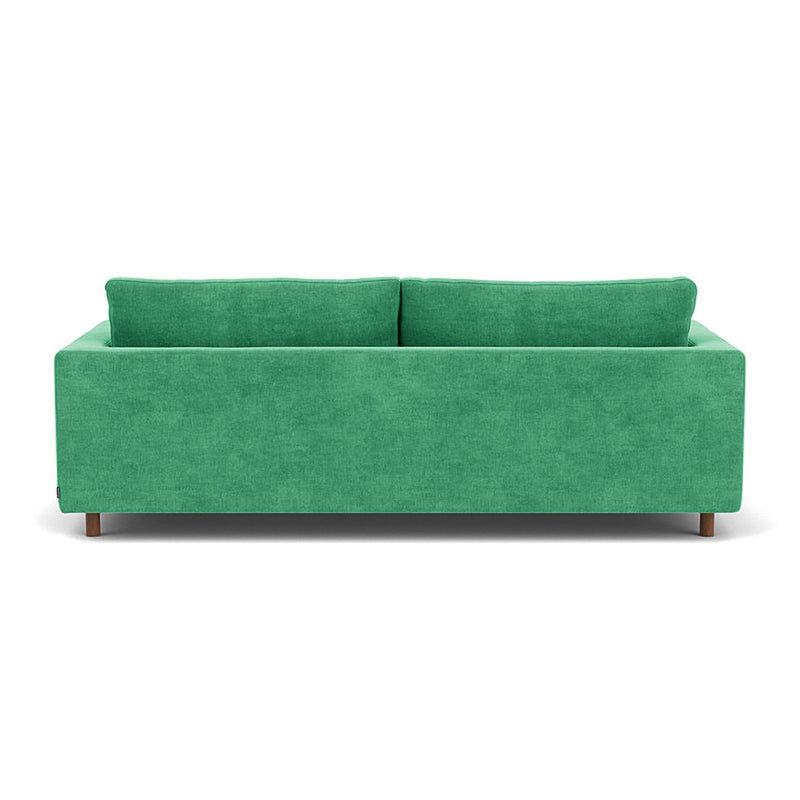 Moss Grass Green Fabric / Walnut Natural