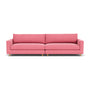 Dylan 4 Seater Sofa - Firenze Bubblegum Fabric / Oak