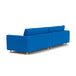 Dylan Fabric 4 Seater Sofa (Oak, Cobalt Blue)