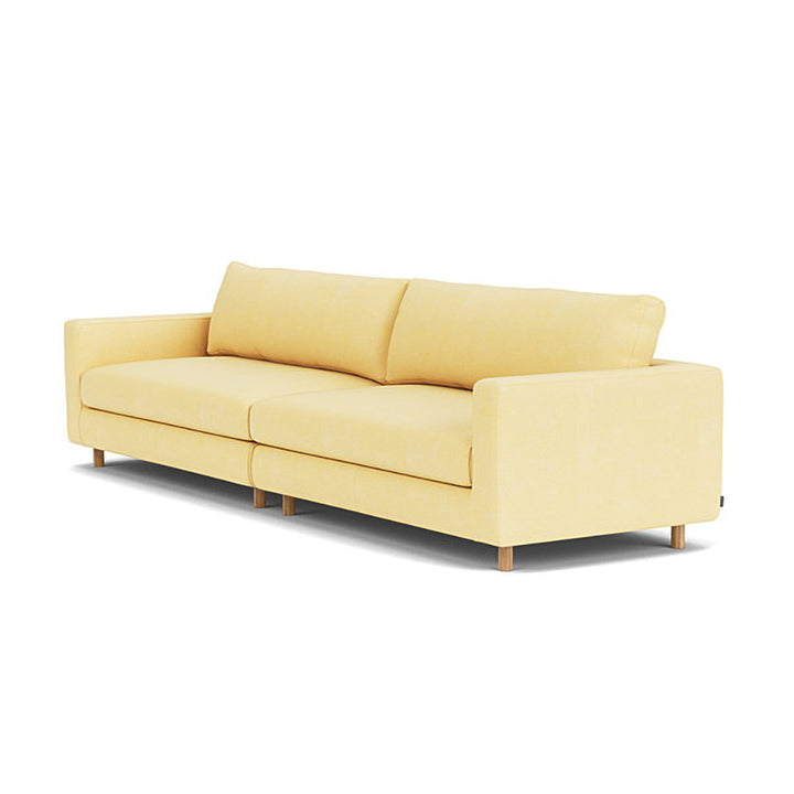 Dylan Fabric 4 Seater Sofa (Oak, Sun)