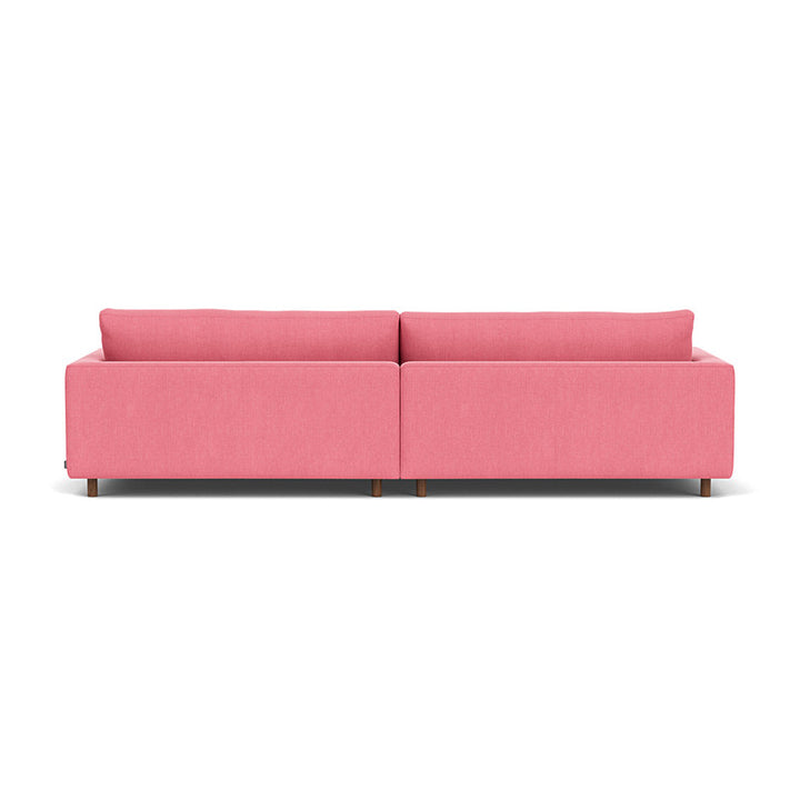 Dylan Fabric 4 Seater Sofa (Walnut Natural, Bubble Gum)