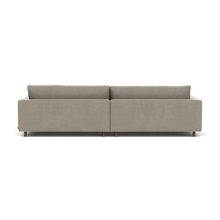 Dylan Fabric 4 Seater Sofa (Walnut Natural, Forest Mole)
