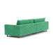 Dylan Fabric 4 Seater Sofa (Walnut Natural, Grass Green)