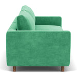 Moss Grass Green Fabric / Walnut Natural