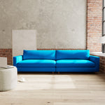 Mark Cobalt Blue Weave / Walnut Natural