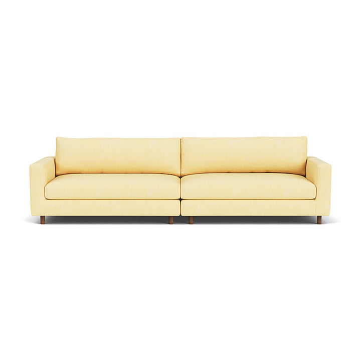 Dylan Fabric 4 Seater Sofa (Walnut Natural, Sun)
