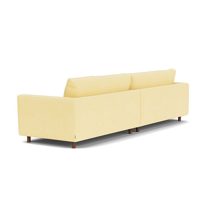 Dylan Fabric 4 Seater Sofa (Walnut Natural, Sun)