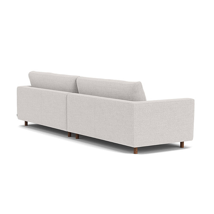 Dylan Fabric 4 Seater Sofa (Walnut Natural, Cool Grey Weave)