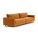 Dylan Velvet 4 Seater Sofa (Walnut Natural, Matt Amber)