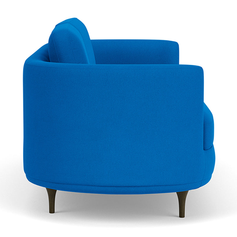 Mark Cobalt Blue Weave/ Dark Walnut