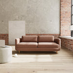 Pebble Rust Boucle / Dark Walnut