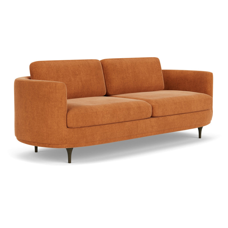 Danny Amber Textured Weave / Dark Walnut