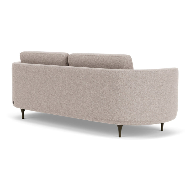 Fabio Stone Fabric / Dark Walnut
