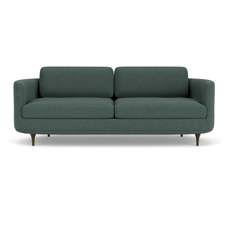 Form Blue Grey Fabric / Dark Walnut