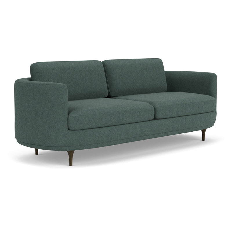 Form Blue Grey Fabric / Dark Walnut