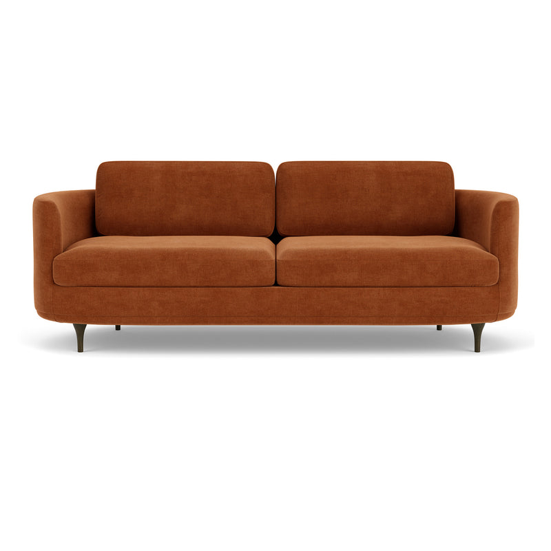 Moss Rust Fabric / Dark Walnut