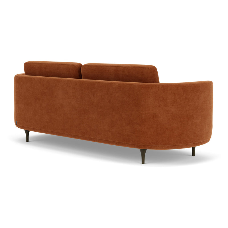 Moss Rust Fabric / Dark Walnut