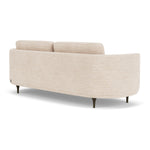 Vega Cream Textured Weave / Dark Walnut