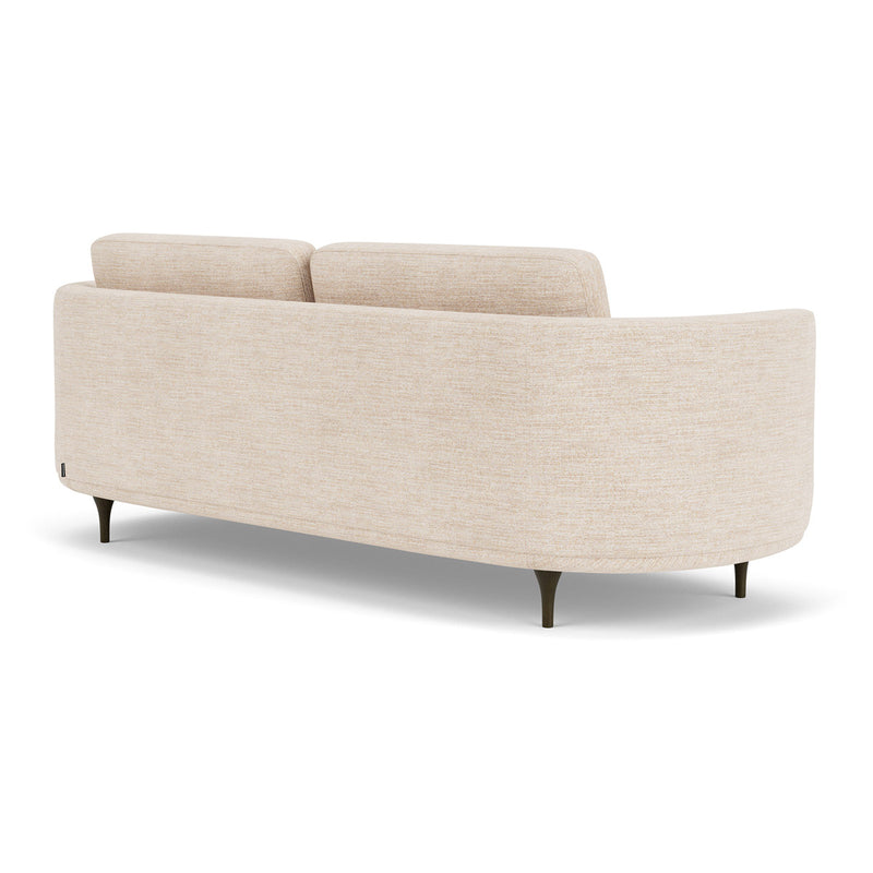 Vega Cream Textured Weave / Dark Walnut