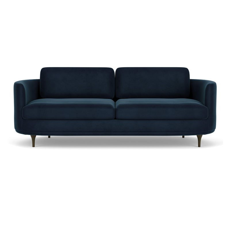 Lux Navy Velvet / Dark Walnut