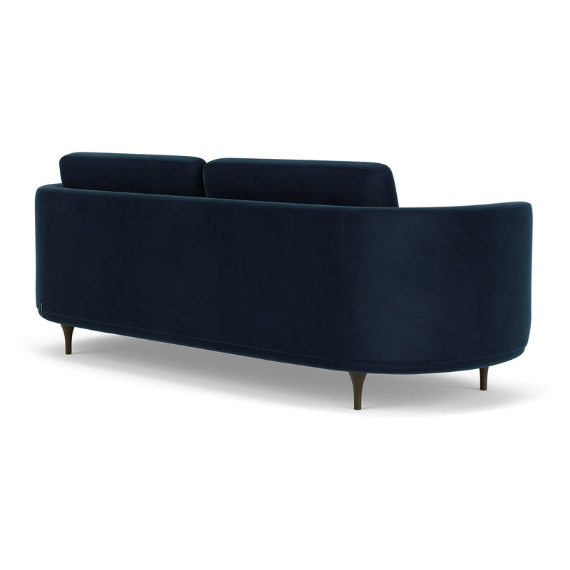 Lux Navy Velvet / Dark Walnut