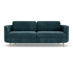 Danny Dust Blue Textured Weave / Oak