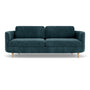 Elinor 3 Seater Sofa - Danny Dust Blue Textured Weave / Oak