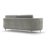 Planet Grey Green Fabric / Oak