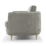 Planet Grey Green Fabric / Oak