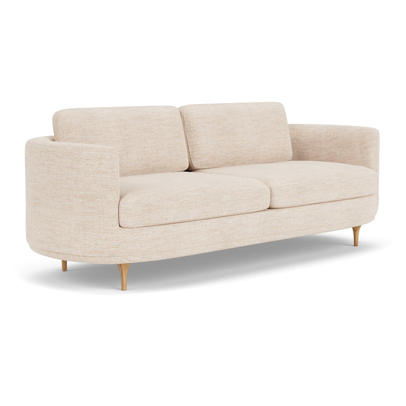 Vega Cream Textured Weave / Oak