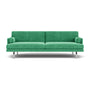 Ernest 3 Seater Sofa - Moss Grass Green Fabric