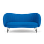 Flora 2 Seater Sofa - Mark Cobalt Blue Weave