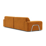 Gloria Velvet 3.5 Seater Sofa (Matt Amber)