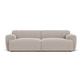 Greta 3 Seater Sofa - Agnes Brown Textured Weave